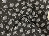 Double Gauze Muslin Fabric with Gingko Print - G.k Fashion Fabrics fabric