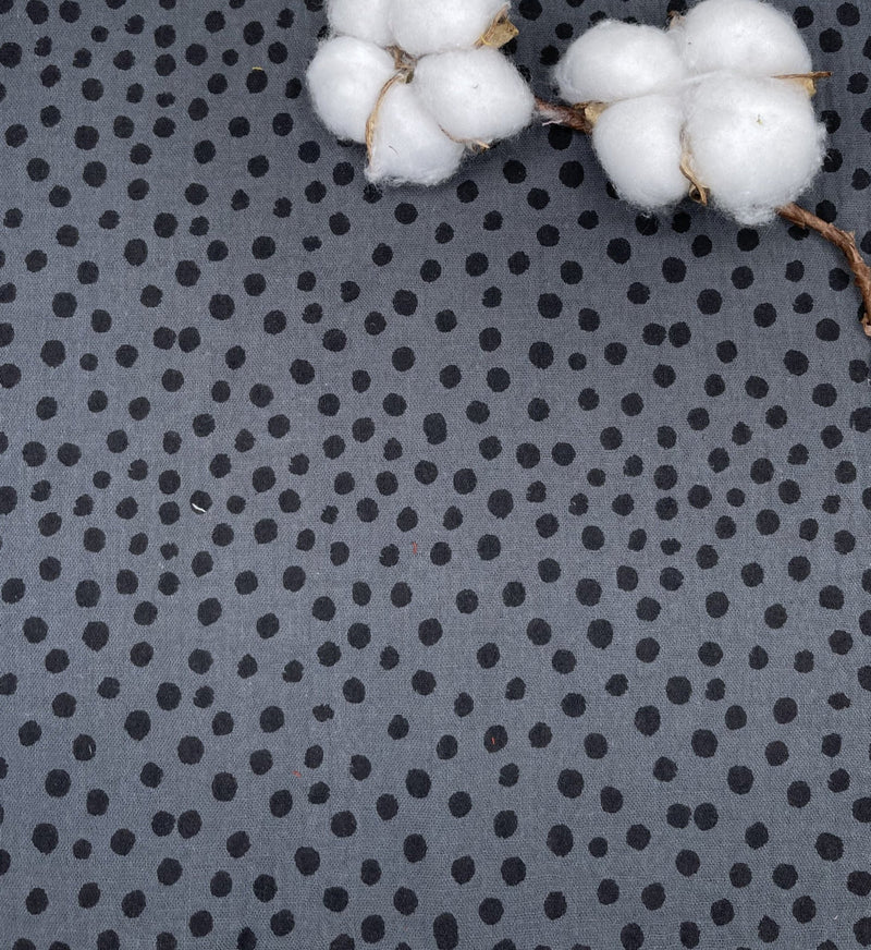 Double Layered Gauze Muslin Fabric With Irregular Polka Dots Print - G.k Fashion Fabrics fabric