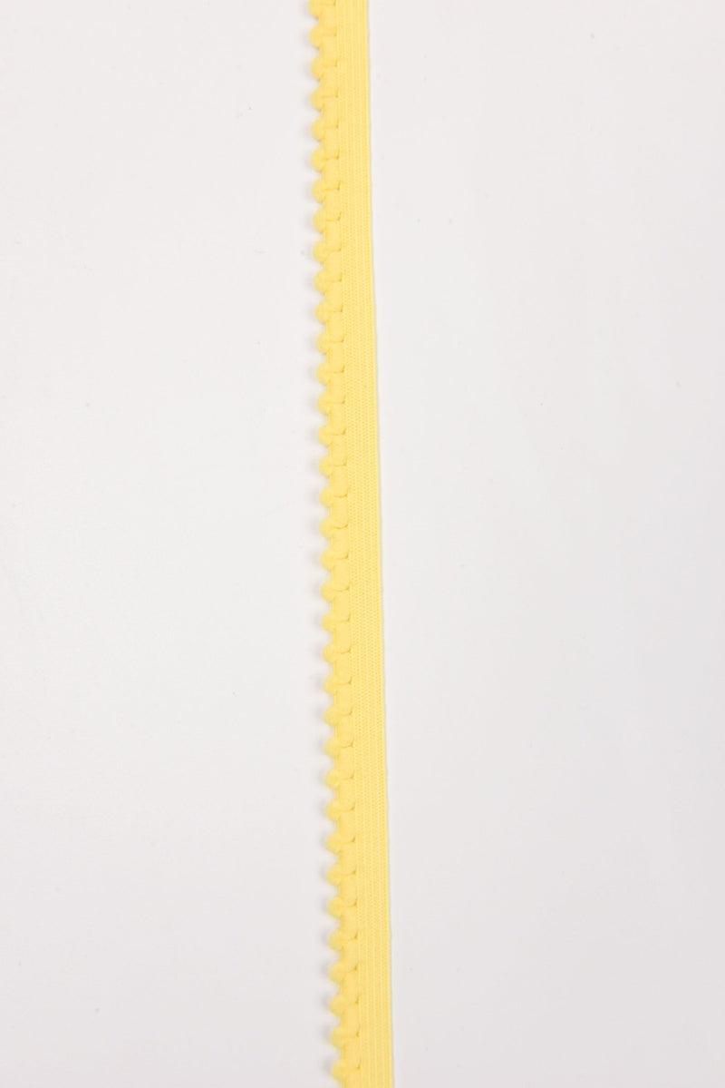 Elastic Picot Pom Pom Strap - 10mm (13/32") - 5 Yards Pack - G.k Fashion Fabrics