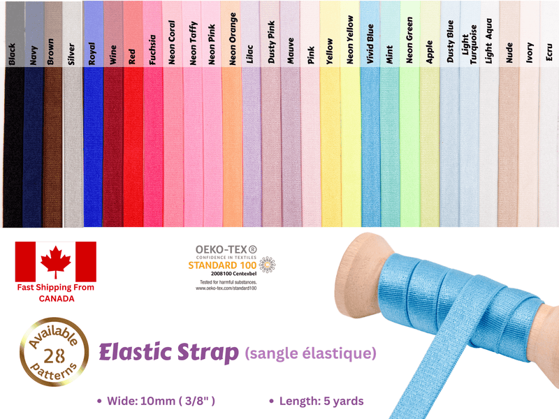 3/8 Pale Pink Bra Strap Elastic – Nature's Fabrics