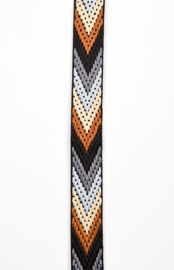 Ethnic Missoni Jacquard Webbing 25mm - G.k Fashion Fabrics Color 7 / 5 Yards Pack