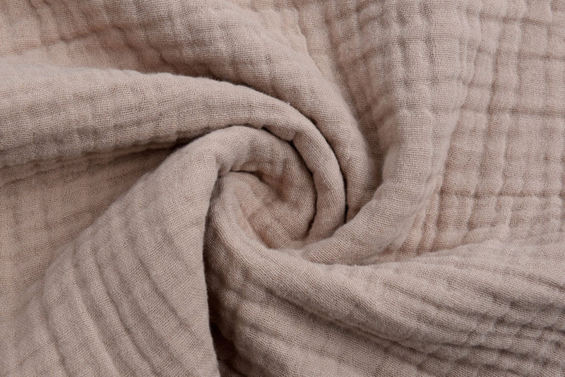 Four Layer Organic Gauze Plain fabric, muslin cotton Natural fabrics 100%  Organic cotton