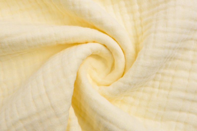 Four Layer Organic Gauze Plain fabric, muslin cotton Natural