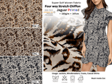 Four way Stretch Chiffon Jaguar Printed - G.k Fashion Fabrics