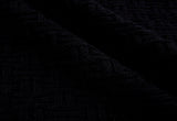 Heavy Crochet Chunky Cable Sweater Knits - 19353 - G.k Fashion Fabrics Black - 999 / Price per Half Yard