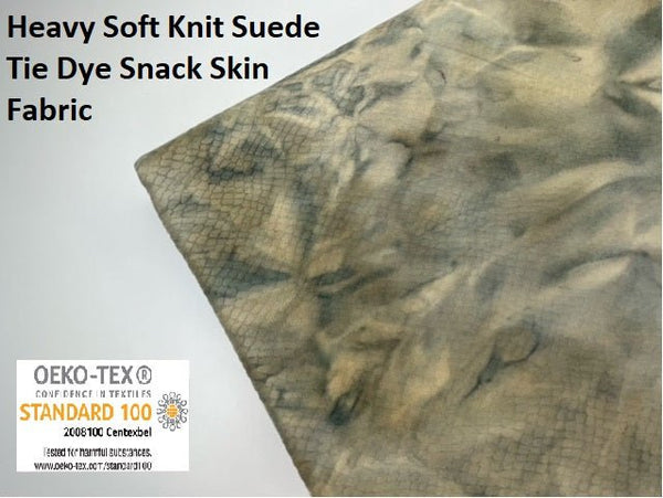 Heavy Soft Knit Suede, Tie Dye Snack Skin Fabric - G.k Fashion Fabrics