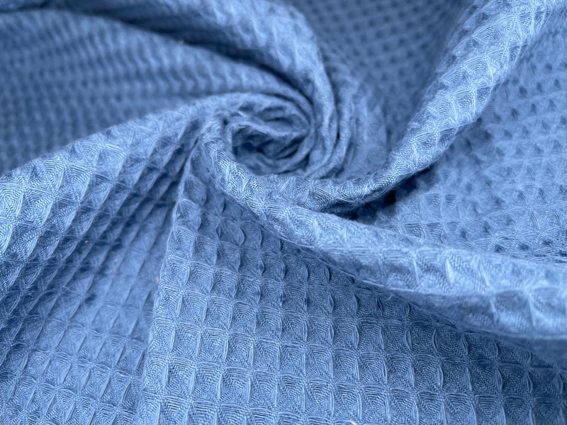 Nile Blue Organic Cotton Waffle Thermal Fabric – Nature's Fabrics