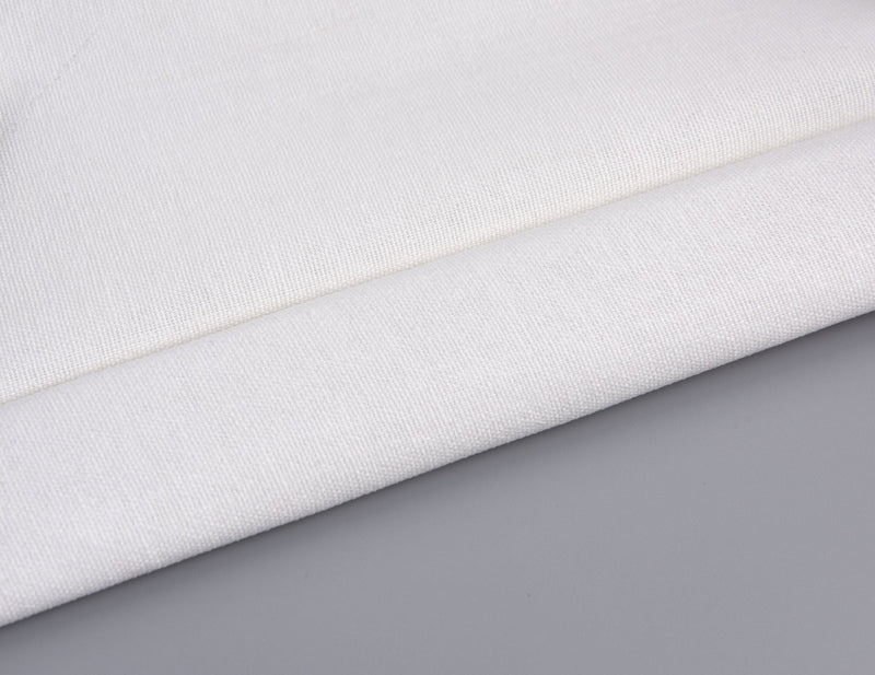 Coated Cotton Canvas White (Optic White) - Cotton Fabric