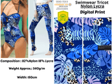 Jungle Cruise Print Nylon Swimwear Fabric -WLL215A - G.k Fashion Fabrics swimwear