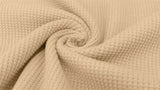 Knit cotton spandex Waffle jersey / cotton spandex waffle jersey fabric / 95/cotton 5/spandex Oeko-Tex cotton fabric Sewing project - G.k Fashion Fabrics