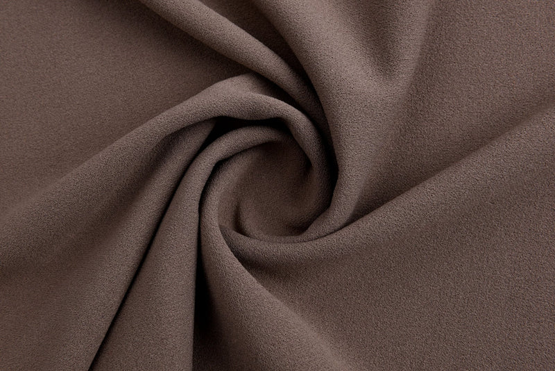 Fabric in cotton and elastane - brown