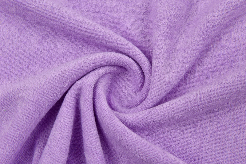 Knit Terry One Sided Toweling Fabric - 6537 - G.k Fashion Fabrics Lilac / Price per Half Yard