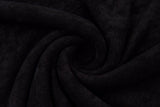 Knit Terry One Sided Toweling Fabric - 6537 - G.k Fashion Fabrics Black / Price per Half Yard