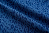 Leopard Cotton Stretch Washed Denim - G.k Fashion Fabrics denim