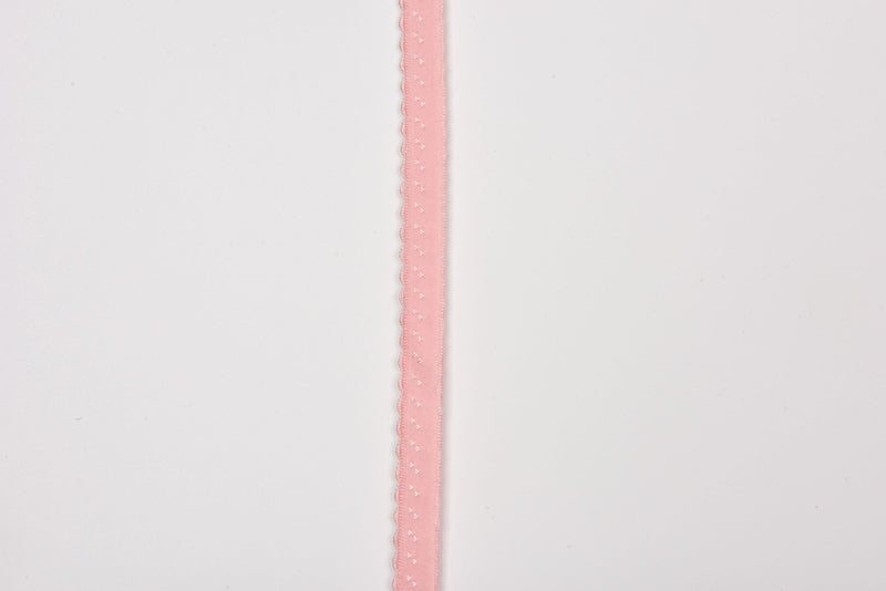 Lingerie Elastic Strap / Picot & Scallop Edging - G.k Fashion Fabrics Pink
