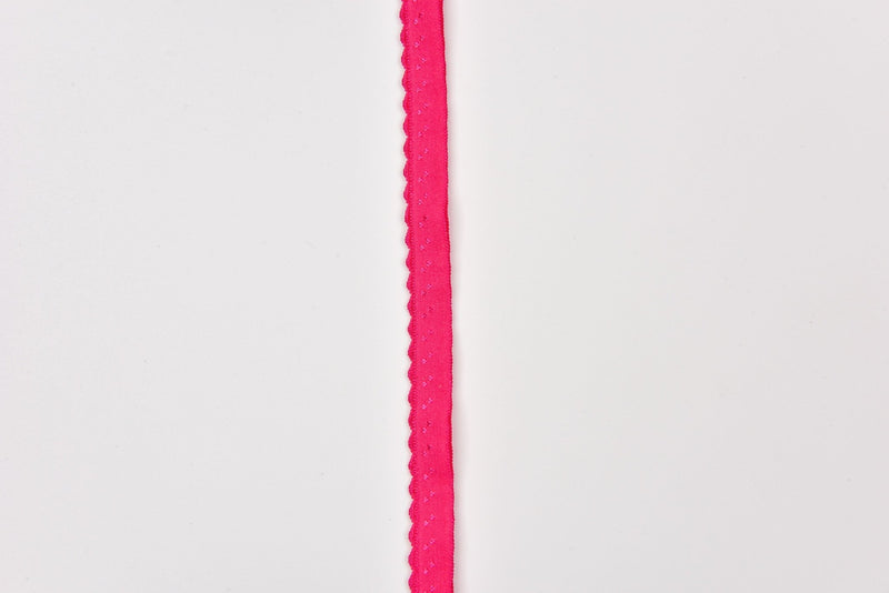 Lingerie Elastic Strap / Picot & Scallop Edging - G.k Fashion Fabrics Fuchsia
