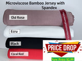 Microviscose Bamboo Jersey with Spandex - G.k Fashion Fabrics