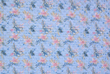 Minky Dots Fleece Flower Digital Print Fabric - 6026 - G.k Fashion Fabrics