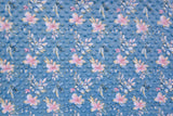 Minky Dots Fleece Flower Digital Print Fabric - 6026 - G.k Fashion Fabrics Dusty Blue - 426 / Price per Half Yard minky
