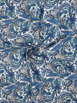 Modern Paisley - Washed 100% Cotton Poplin Reactive Print - 8008 - G.k Fashion Fabrics cotton poplin