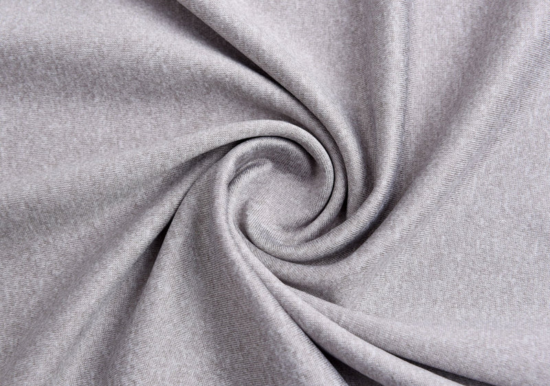 Solid Silver Grey 4 Way Stretch Moisture Wicking Athletic Performance Knit Fabric  Fabric, Raspberry Creek Fabrics