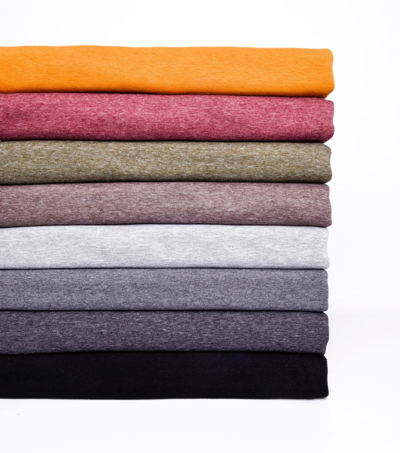 100% Cotton Fleece – Grey Melange