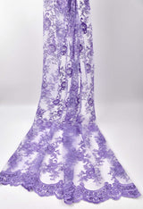 Nylon Mesh Bridal Wear Mesh Cord Lace Embroidery with Sequins Le petite Florista - GK 6584/22 - G.k Fashion Fabrics