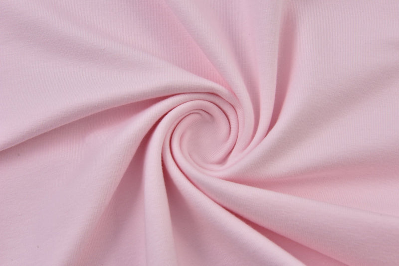 Baby Pink Cotton Lycra Jersey Knit Fabric – The Fabric Fairy