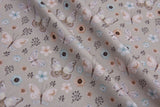 Organic Knit Cotton Spandex Jersey Butterfly with Flowers Digital Print Fabric - 5078 - G.k Fashion Fabrics jersey