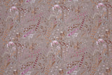 Organic Knit Cotton Spandex Jersey Field Flowers Digital Print Fabric - 5034 - G.k Fashion Fabrics Taupe - 1453 / Price per Half Yard jersey