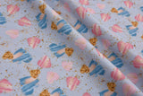 Organic Knit Cotton Spandex Jersey Hearts Digital Print Fabric - 5068 - G.k Fashion Fabrics Sky Blue - 1001 / Price per Half Yard jersey