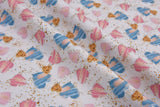 Organic Knit Cotton Spandex Jersey Hearts Digital Print Fabric - 5068 - G.k Fashion Fabrics Ecru - 51 / Price per Half Yard jersey