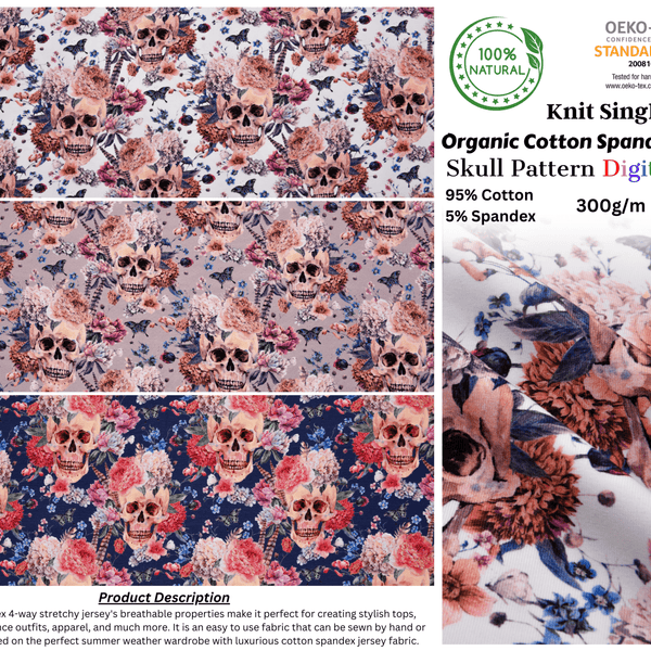 Printed cotton 2025 jersey fabric