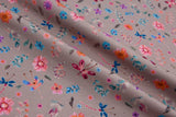 Organic Knit Cotton Spandex Jersey Summer Garden Digital Print Fabric - 5084 - G.k Fashion Fabrics Taupe - 1453 / Price per Half Yard jersey