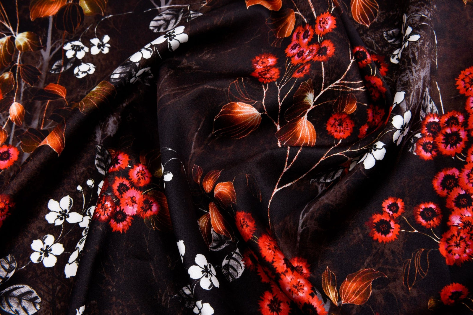 Silk jacquard fabric/mulberry silk fabric Floral and butterfly fashion print/color 2