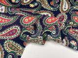 paisley Traditional - Washed 100% Cotton Poplin Reactive Print -8009 - G.k Fashion Fabrics cotton poplin