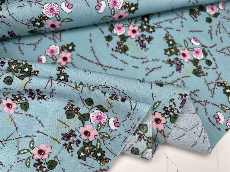Colorful Floral All Over Print - Washed 100% Cotton Poplin -9763 – G.k  Fashion Fabrics