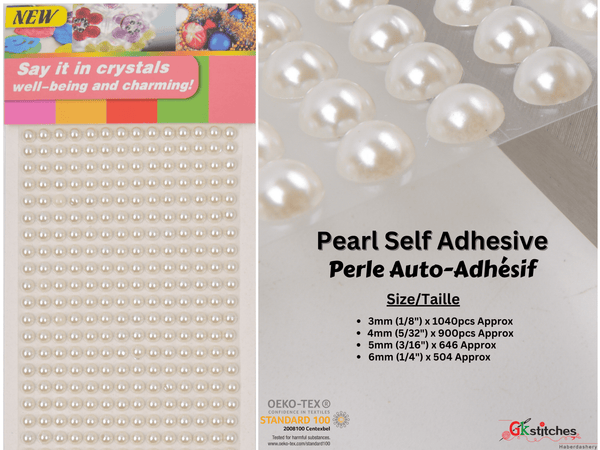 Pearl Self Adhesive Stickers - G.k Fashion Fabrics