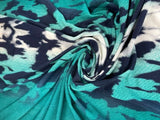 Polyester Single Jersey Knit Printed Fabric - G.k Fashion Fabrics Design -2 / Price per Half Yard Venezia Spandex