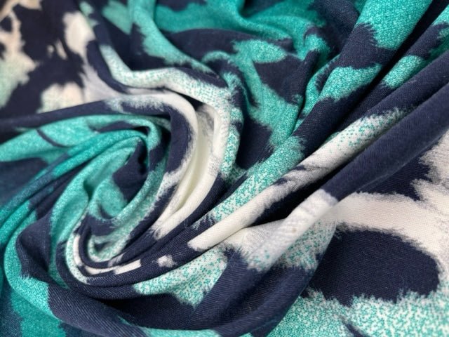 Polyester Single Jersey Knit Printed Fabric - G.k Fashion Fabrics Venezia Spandex