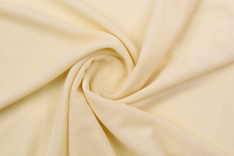 Nylon/Spandex Sheer Stretch Mesh fabric, in color option 02-Ivory. In  addition to the 02-Ivory color, this fabric is also available in 67 other  colors. Nylon/ S…