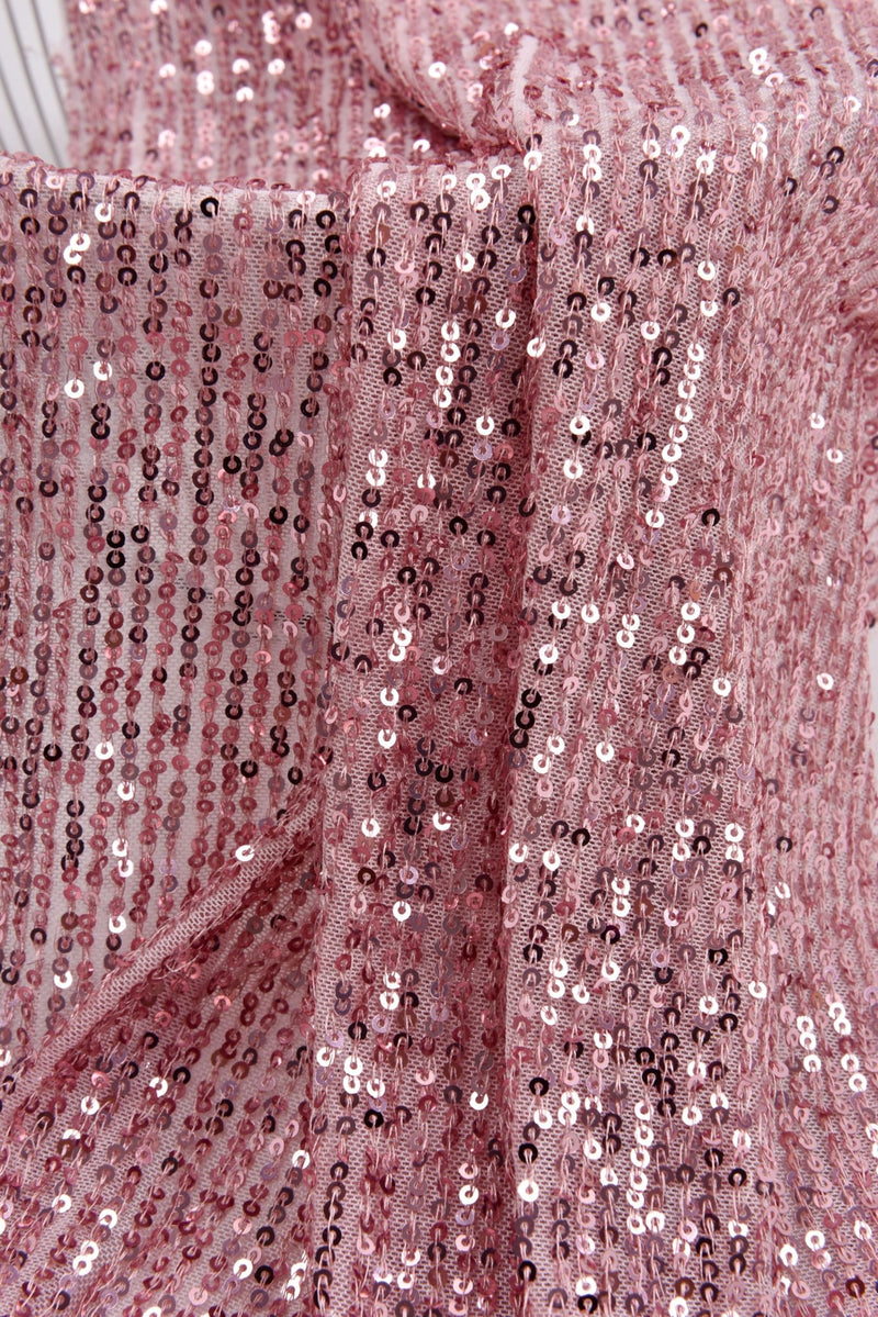 Solid Sequins on Stretch Mesh - Pink – Fabrics & Fabrics
