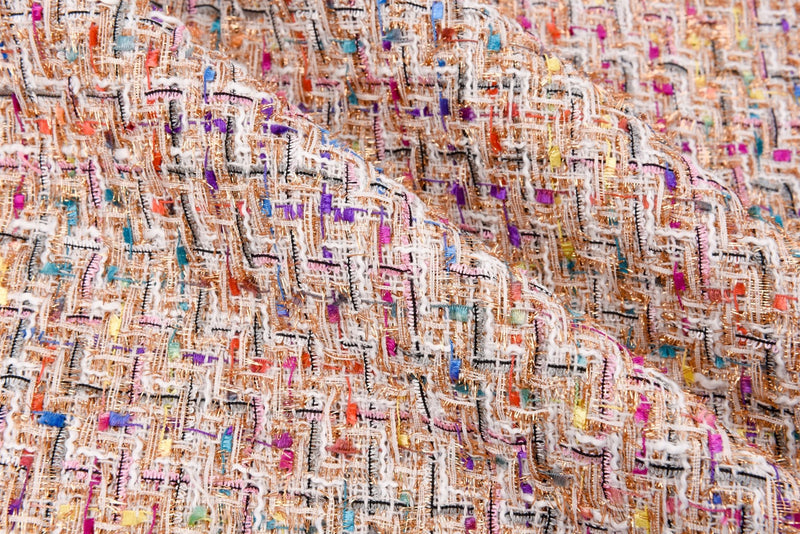 Wool Blended Tweed Fabric Premium Designer Made – G.k Fashion Fabrics
