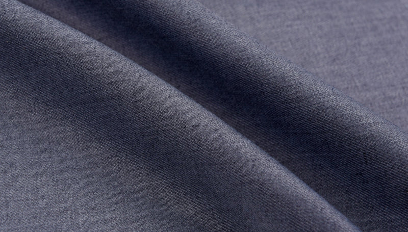 Premium Quality Viscose Blended Suiting Fabric - G.k Fashion Fabrics Blue Shade Melange / Price per Half Yard Suiting Fabric