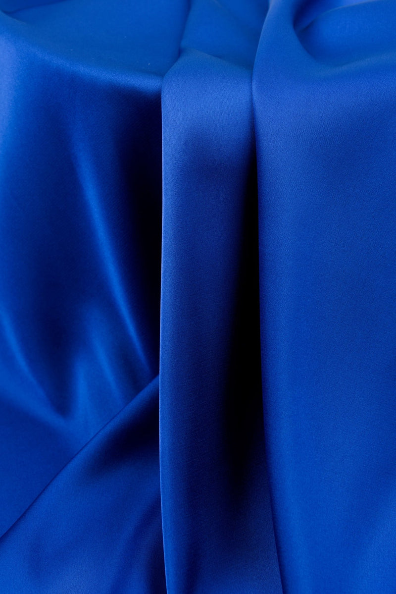 Royal Blue Silk Charmeuse Fabric -  Canada