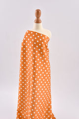 Premium Stretch Silky Satin Digital Print Fabric - Polka Dots #18 - G.k Fashion Fabrics