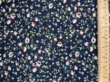 Pretty floral vintage - Washed 100% Cotton Poplin Reactive Print -8027 - G.k Fashion Fabrics cotton poplin