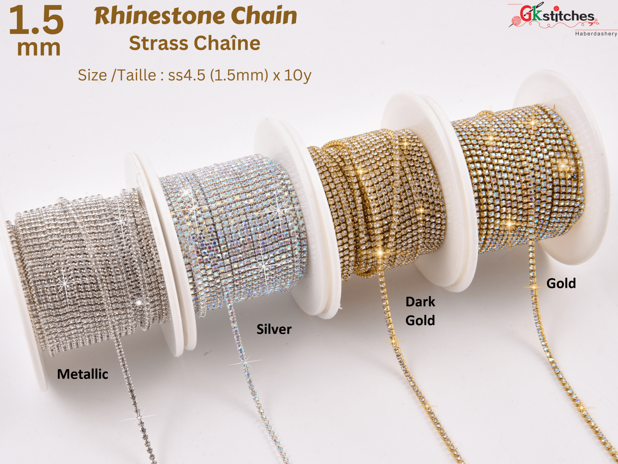 Rhinestone Chain – G.k Fashion Fabrics