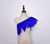 Rooster Feather Fringe Ribbon - G.k Fashion Fabrics Royal Haberdashery