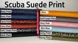 Scuba Suede Animal Print Fabric - G.k Fashion Fabrics